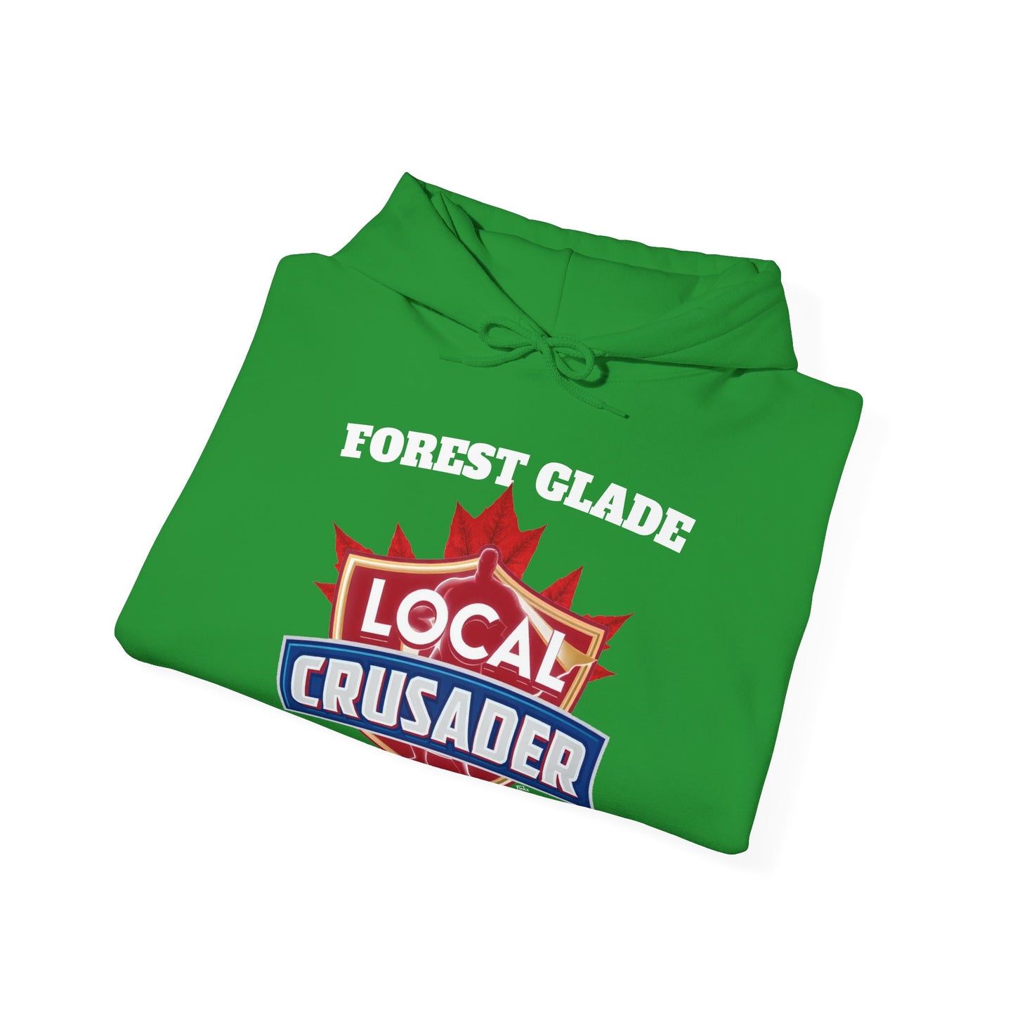 FOREST GLADE Local Crusader Hooded Sweatshirt - Unisex Heavy Blend™ Pullover, Casual Hoodie for Every Day, Gift for Friends, Local Pride Apparel Support Your Community Finkz 49