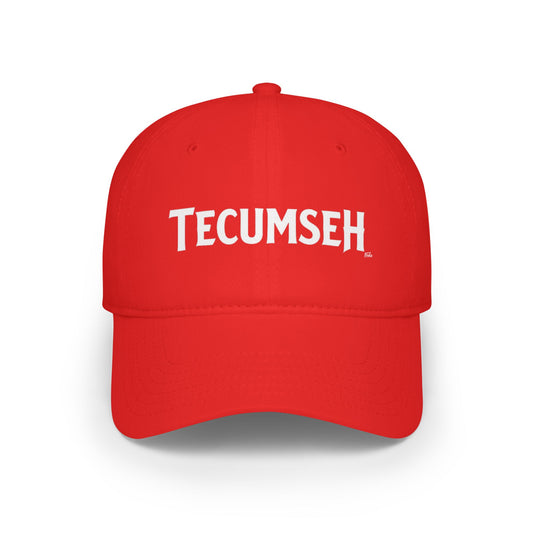 TECUMSEH Low Profile Baseball Cap - Red Hat for Community Lovers FINKZ WINDSOR