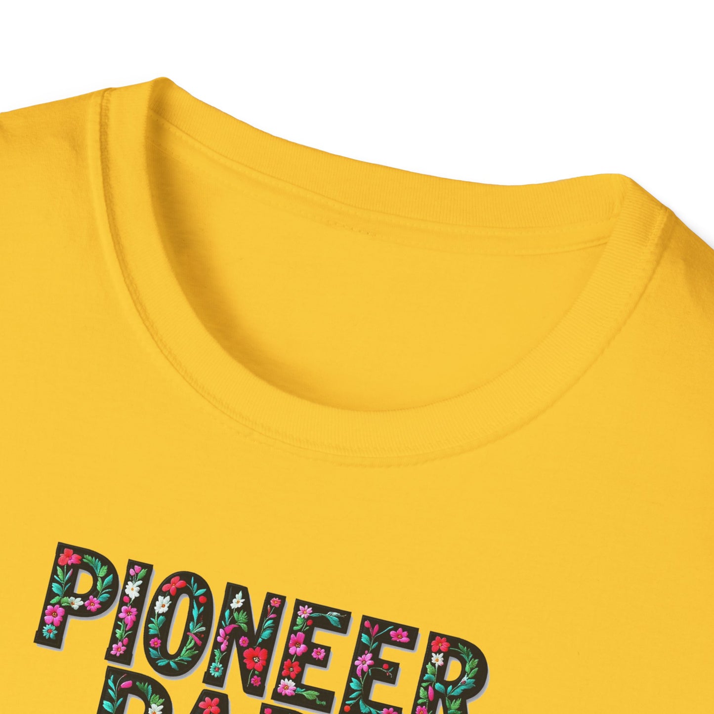 Pioneer Park Local Gal Flower-Heart T-Shirt, c03-n08-s05  Softstyle Graphic Tee, Unisex Casual Wear, Support Local Merch, Gift for Community Lovers, Finkz WINDSOR