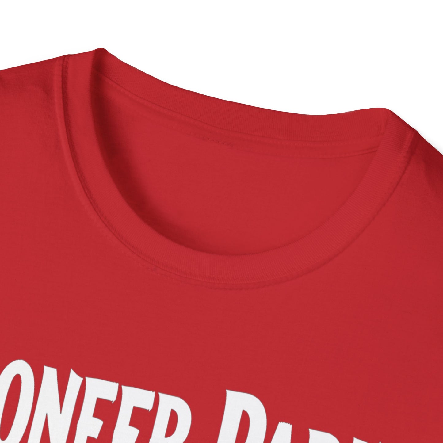 Pioneer Park Hardcore Rep'n White Leaf T-Shirt, c03-n08-s007 Softstyle Graphic Tee, Unisex Casual Wear, Support'n Locals Merch, Gift for Community Lovers.