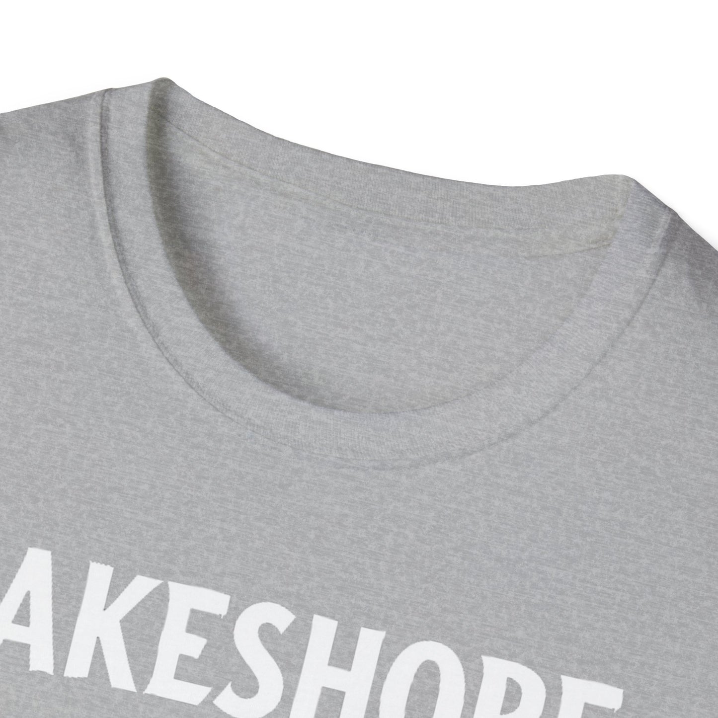 LAKESHORE Hardcore Local Red Leaf, We Support Our Own, 1 T-Shirt, Softstyle Graphic Tee, Unisex Casual Wear, Support Local Merch, Gift for Community Lovers Finkz Windsor