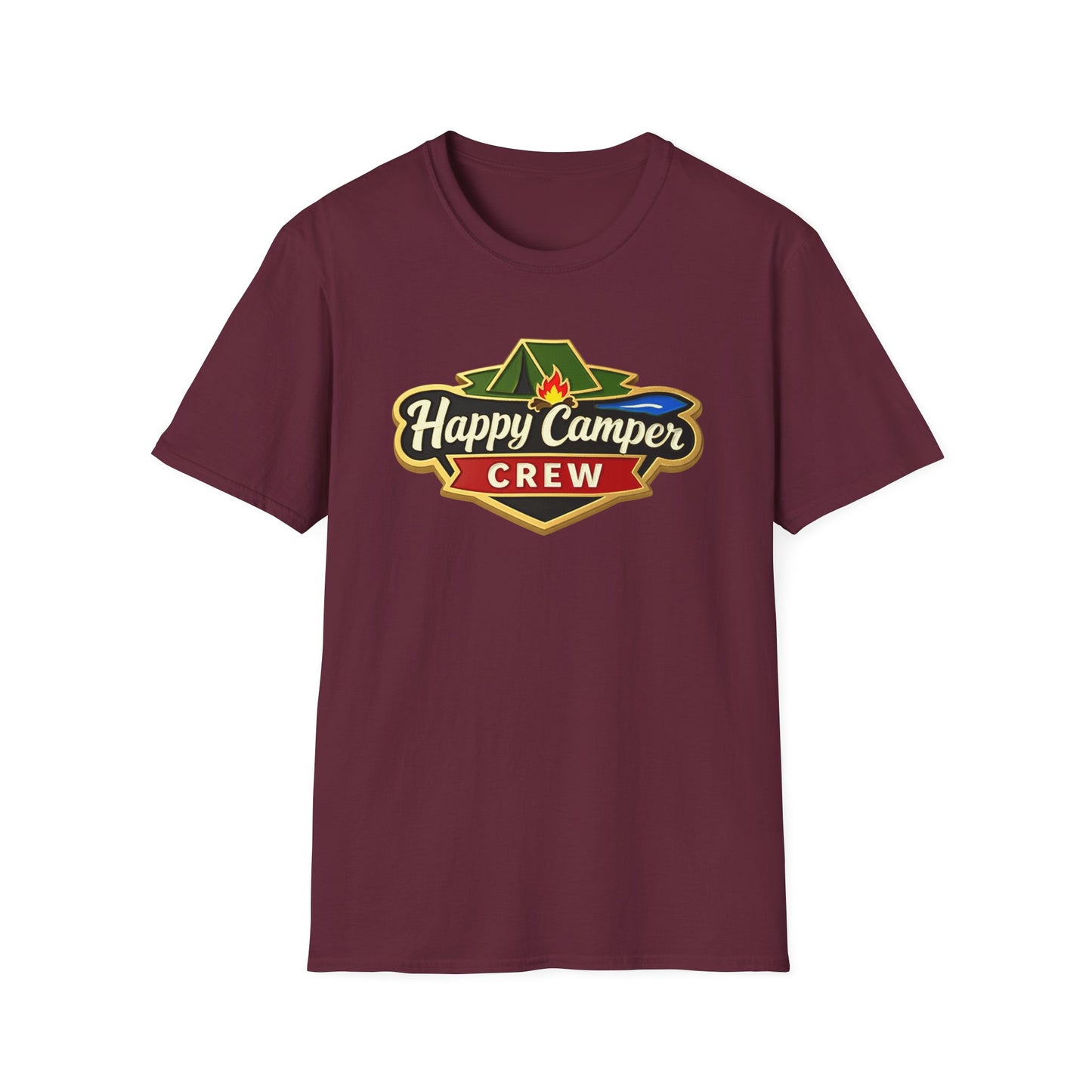 Happy Camper Crew - T-Shirt dark, Softstyle, Unisex HappyCamperCrew.com