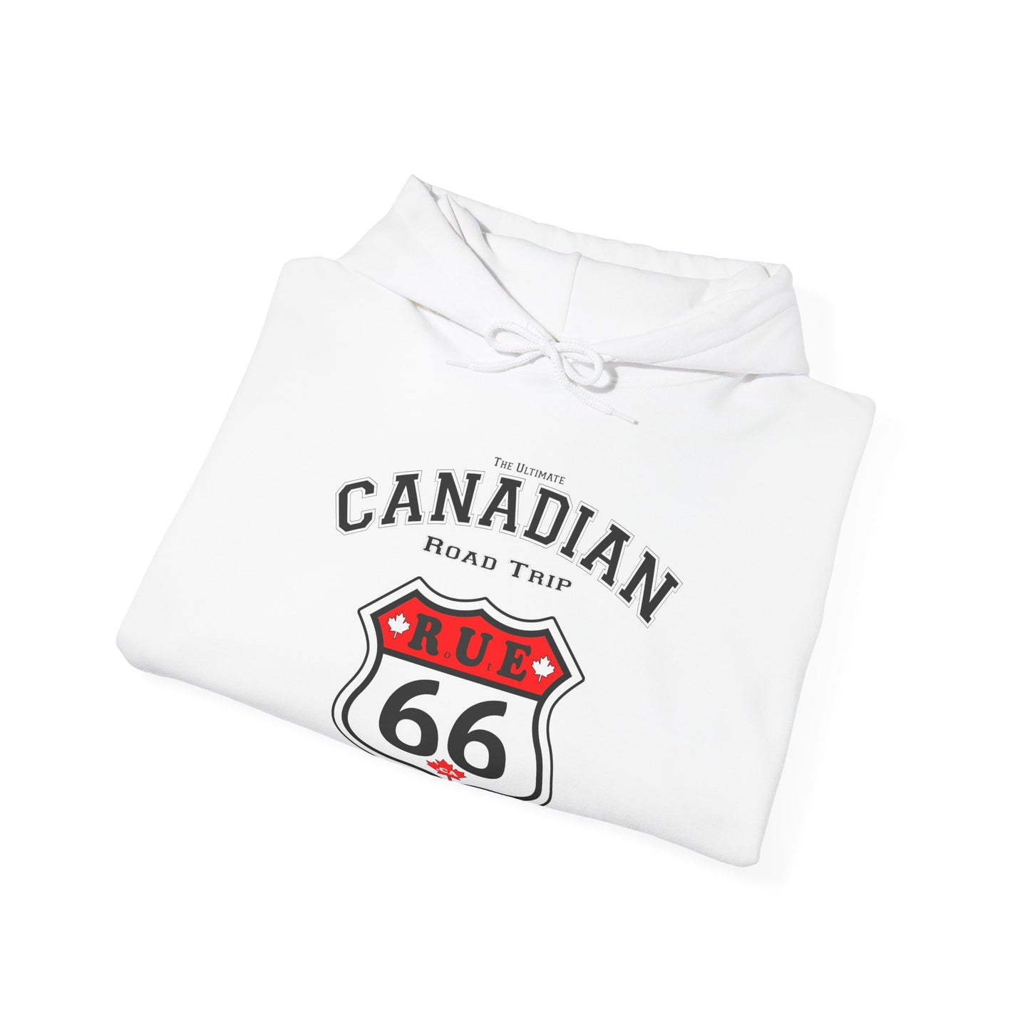 Canadian Rue66 Roadtrip White Hoodie -  Hooded Sweatshirt