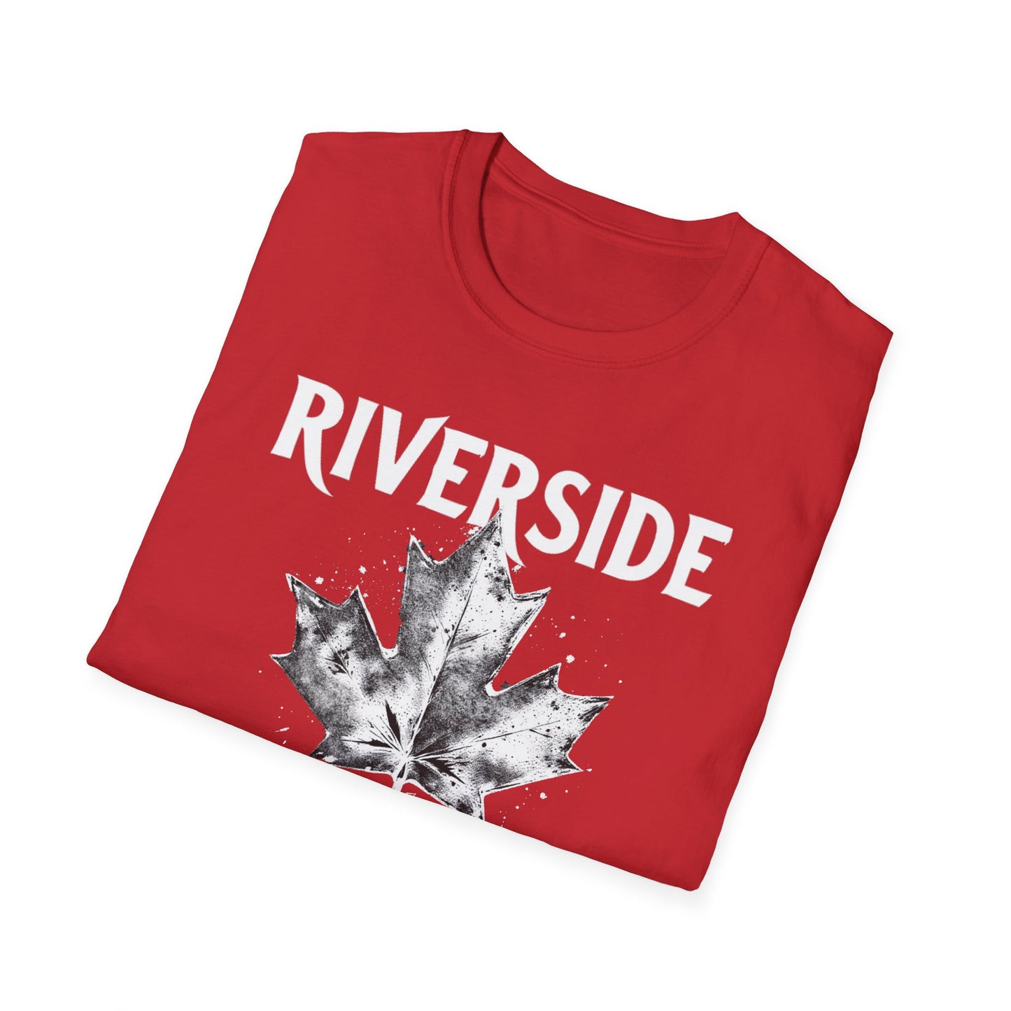 RIVERSIDE, Rep'n My Hood, Hardcore Local Cool Leaf T-Shirt, Softstyle Graphic Tee, Unisex Casual Wear, Support Local Merch, Gift for Community Lovers, Finkz WINDSOR