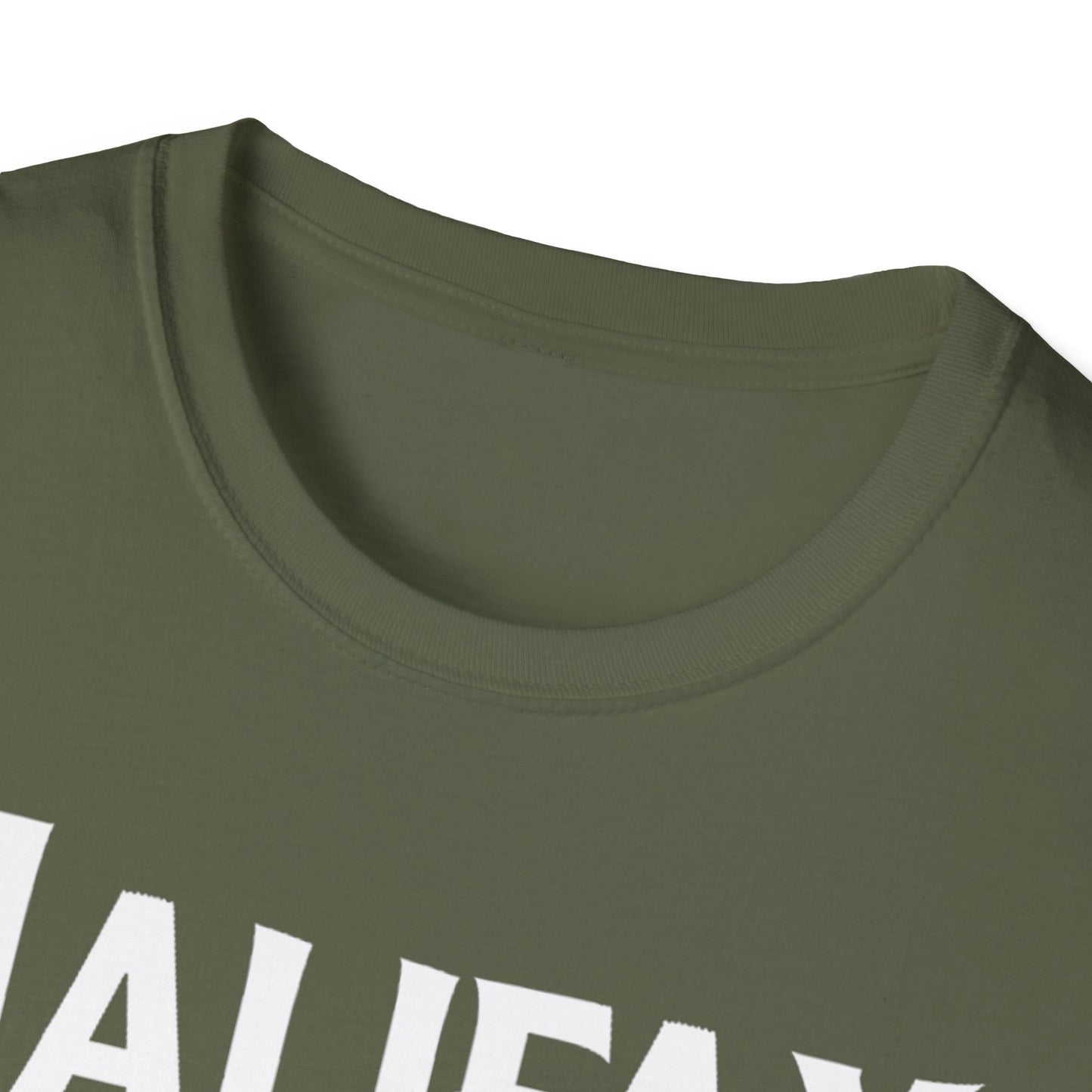 Halifax Hardcore We Support Our Own Red Leaf T-Shirt, c08-n00-s006 Softstyle Graphic Tee, Unisex Casual Wear, Support'n Locals Merch, Gift for Community Lovers.