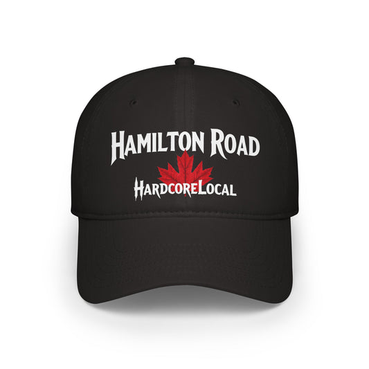 Hamilton Road HARDCORE LOCAL Red LEAF Low Profile Baseball Cap - Hat for Community Lovers