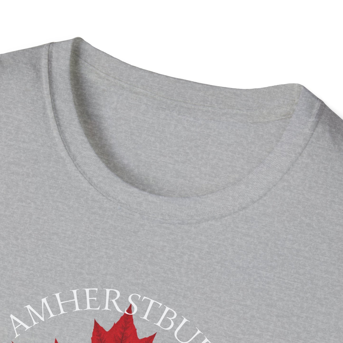 AMHERSTBURG Local Crusader, 1 Leaf, I Support Locals T-Shirt, Softstyle Graphic Tee, Unisex Casual Wear, Support Local Merch, Gift for Community Lovers, Finkz Windsor