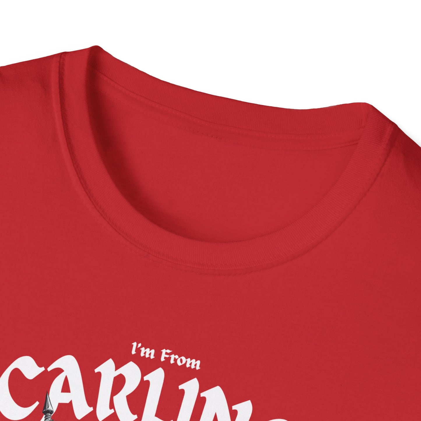 Carling Underestimate Guy T-Shirt, c02-n03-s002 Softstyle Graphic Tee, Unisex Casual Wear, Support'n Locals Merch, Gift for Community Lovers.