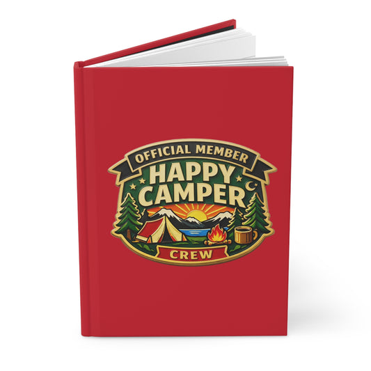 Hardcover Journal - Happy Camper Crew -  Adventure Travel Notebook for Camping Enthusiasts HappyCamperCrew.com other