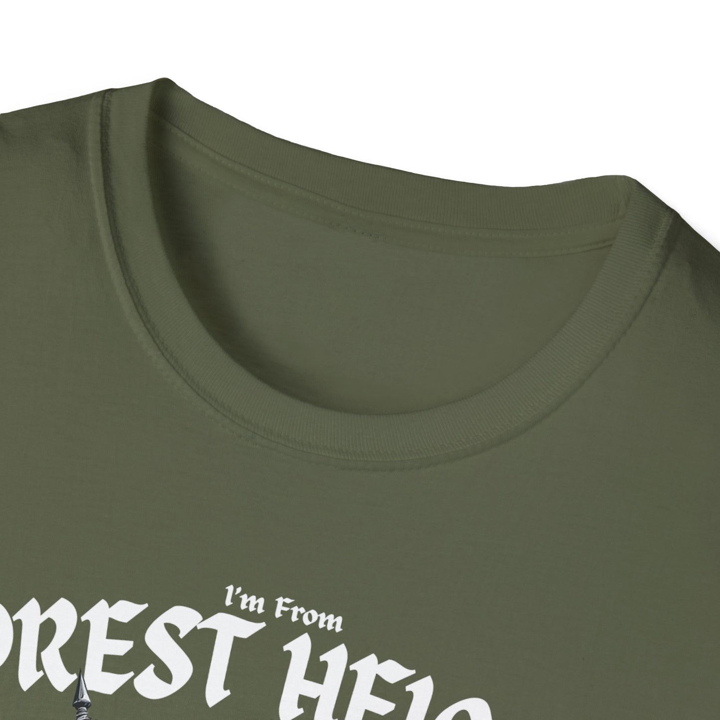 Forest Heights Underestimate Guy T-Shirt, c03-n03-s002 Softstyle Graphic Tee, Unisex Casual Wear, Support'n Locals Merch, Gift for Community Lovers.
