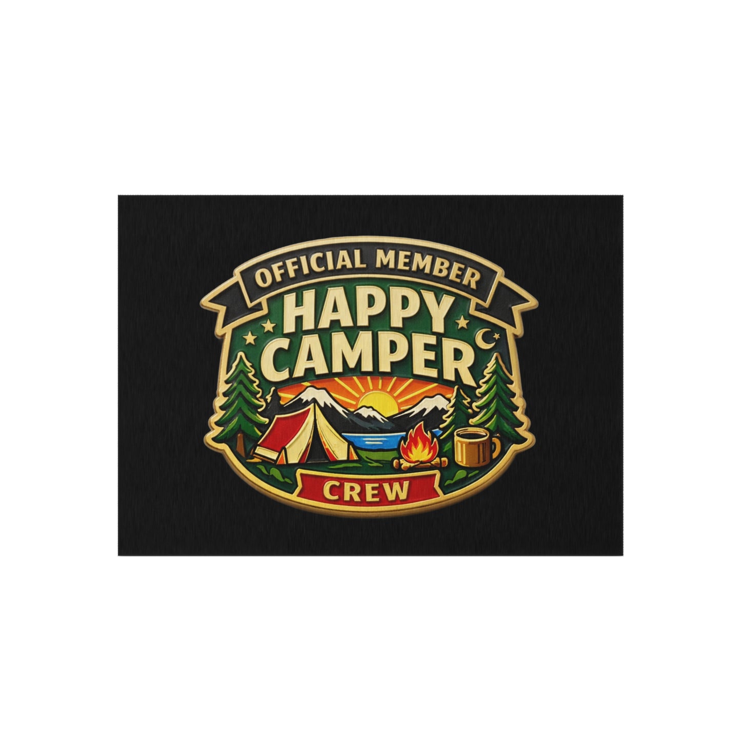 Outdoor Rug  - Happy Camper Crew  — Camping Adventure Doormat - HappyCamperCrew.com other