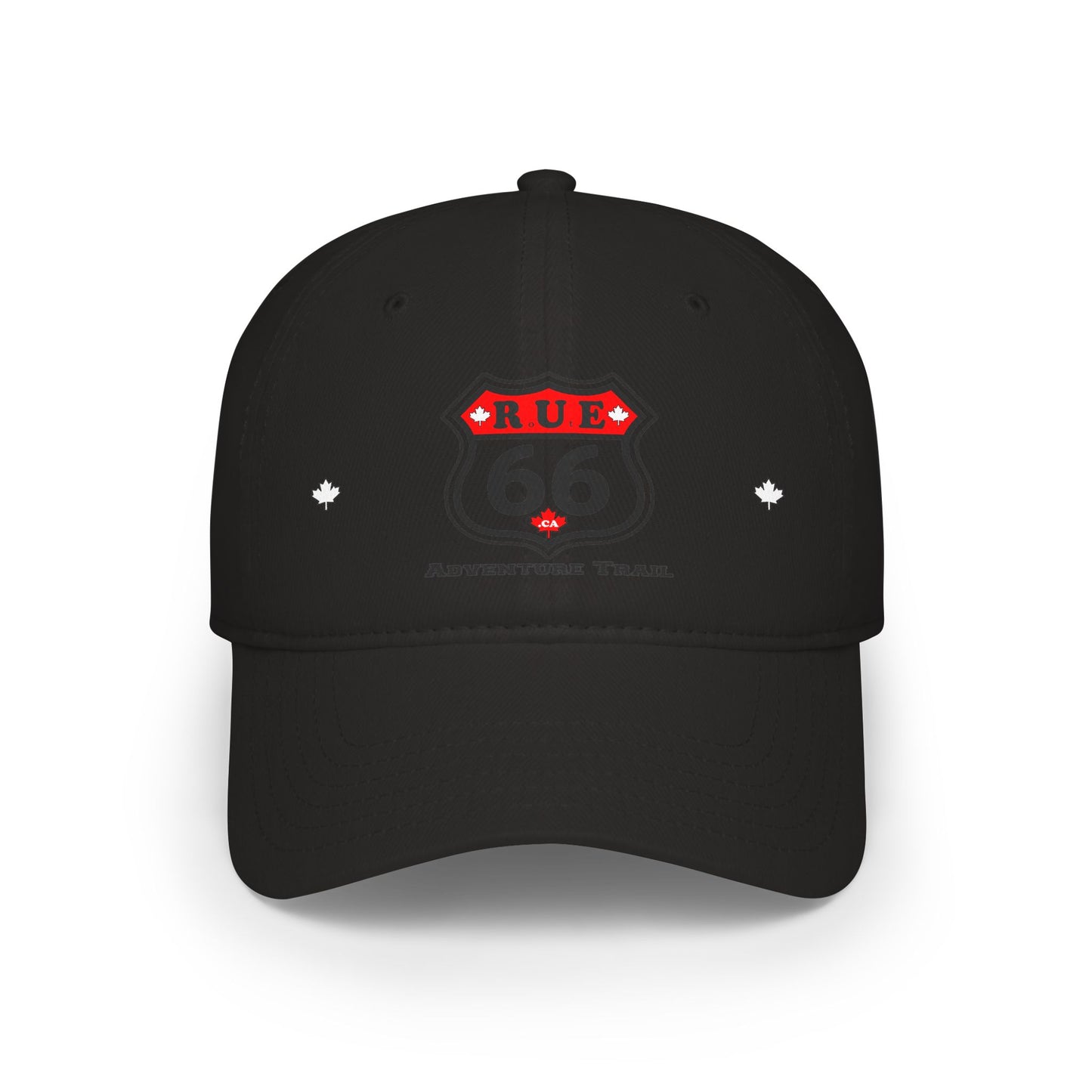 Rue 66 Low Profile Baseball Cap, White Adjustable Hat, Outdoor Gear, Casual Style, Gift for Nature Lovers - rue66.ca