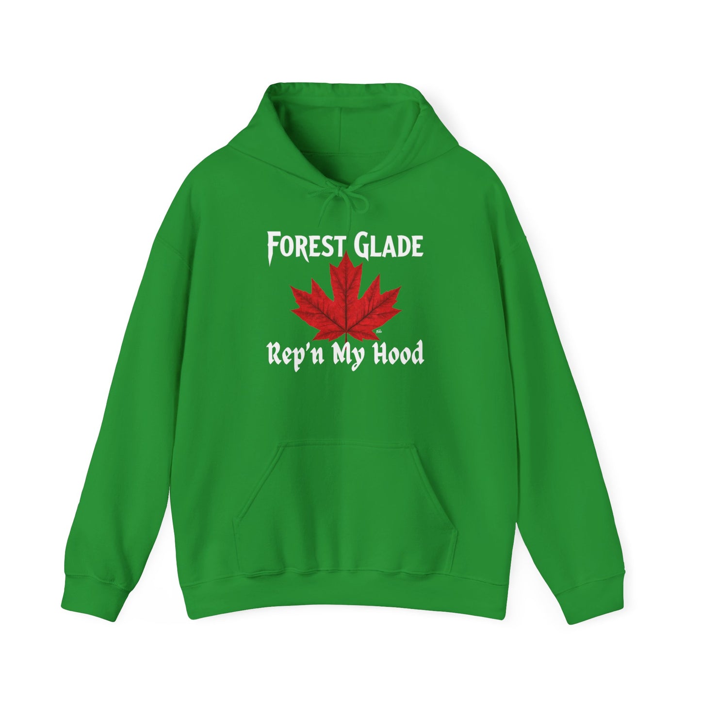 FOREST GLADE - REP'N  - Hooded Sweatshirt - Unisex Heavy Blend™ Pullover, Casual Hoodie for Every Day, Gift for Friends, Local Pride Apparel Support Your Community Finkz 49