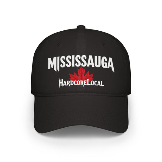 Mississauga HARDCORE LOCAL Red LEAF Low Profile Baseball Cap - Hat for Community Lovers