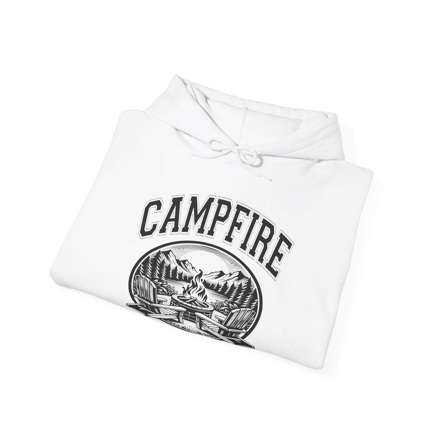 Campfire Social Club Chairs Cozy Hoodie | Unisex Sweatshirt for Nature Lovers, Casual Wear, Gift for Him/Her, Outdoor Adventures, Cozy Days Canada Patriotic wednesday