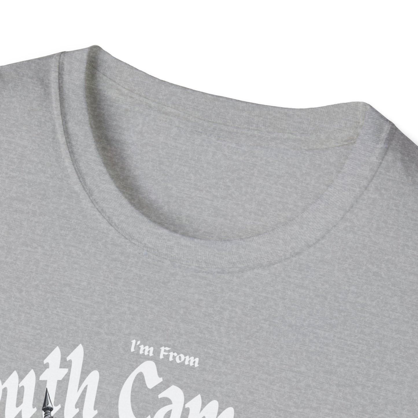 South Cameron Underestimate Guy T-Shirt, c01-n12-s002 Softstyle Graphic Tee, Unisex Casual Wear, Support'n Locals Merch, Gift for Community Lovers.