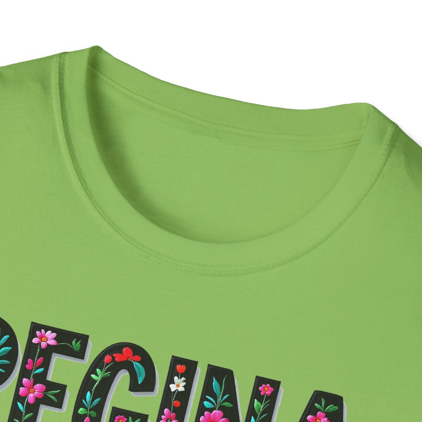 Regina Local Gal Flower-Heart T-Shirt, c10-n00-s005 Softstyle Graphic Tee, Unisex Casual Wear, Support Local Merch, Gift for Community Lovers, Finkz WINDSOR