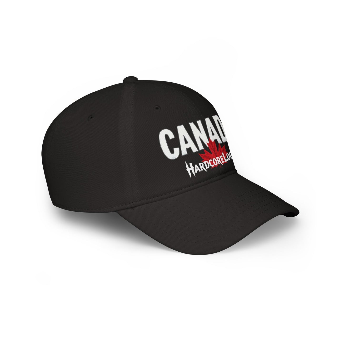 Canada HARDCORE LOCAL Red LEAF Low Profile Baseball Cap - Hat for Community Lovers