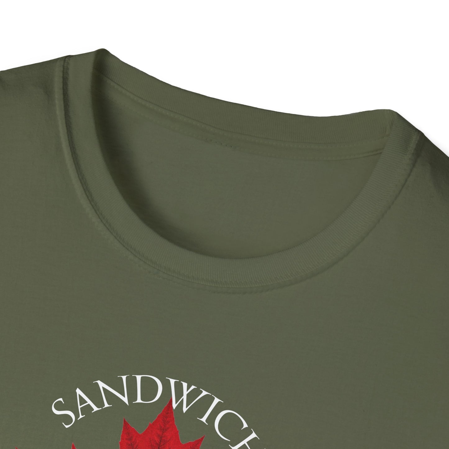 SANDWICH Local Crusader, 1 Leaf, I Support Locals T-Shirt, Softstyle Graphic Tee, Unisex Casual Wear, Support Local Merch, Gift for Community Lovers, Finkz Windsor