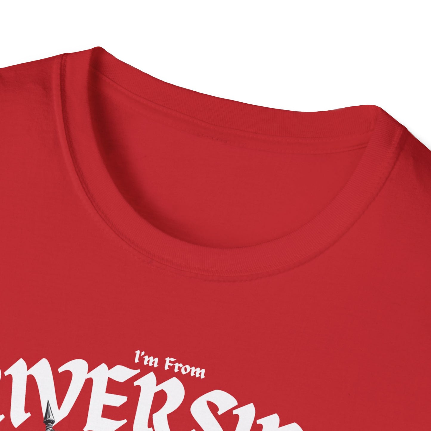 Riverside Underestimate Guy T-Shirt, c01-n05-s002 Softstyle Graphic Tee, Unisex Casual Wear, Support'n Locals Merch, Gift for Community Lovers.