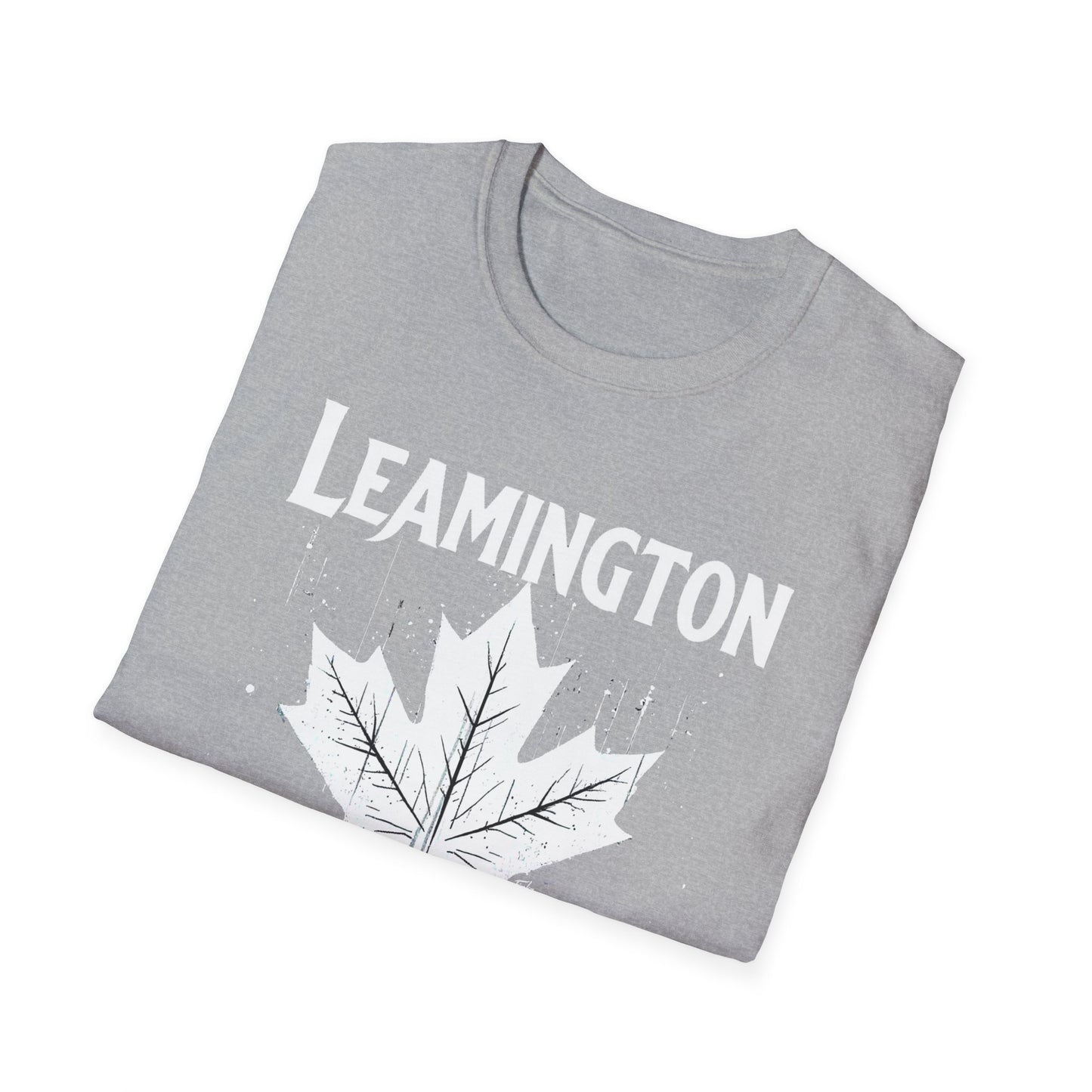 LEAMINGTON, We Support Our Own 2, Hardcore Local White Leaf T-Shirt, Softstyle Graphic Tee, Unisex Casual Wear, Support Local Merch, Gift for Community Lovers Finkz Windsor