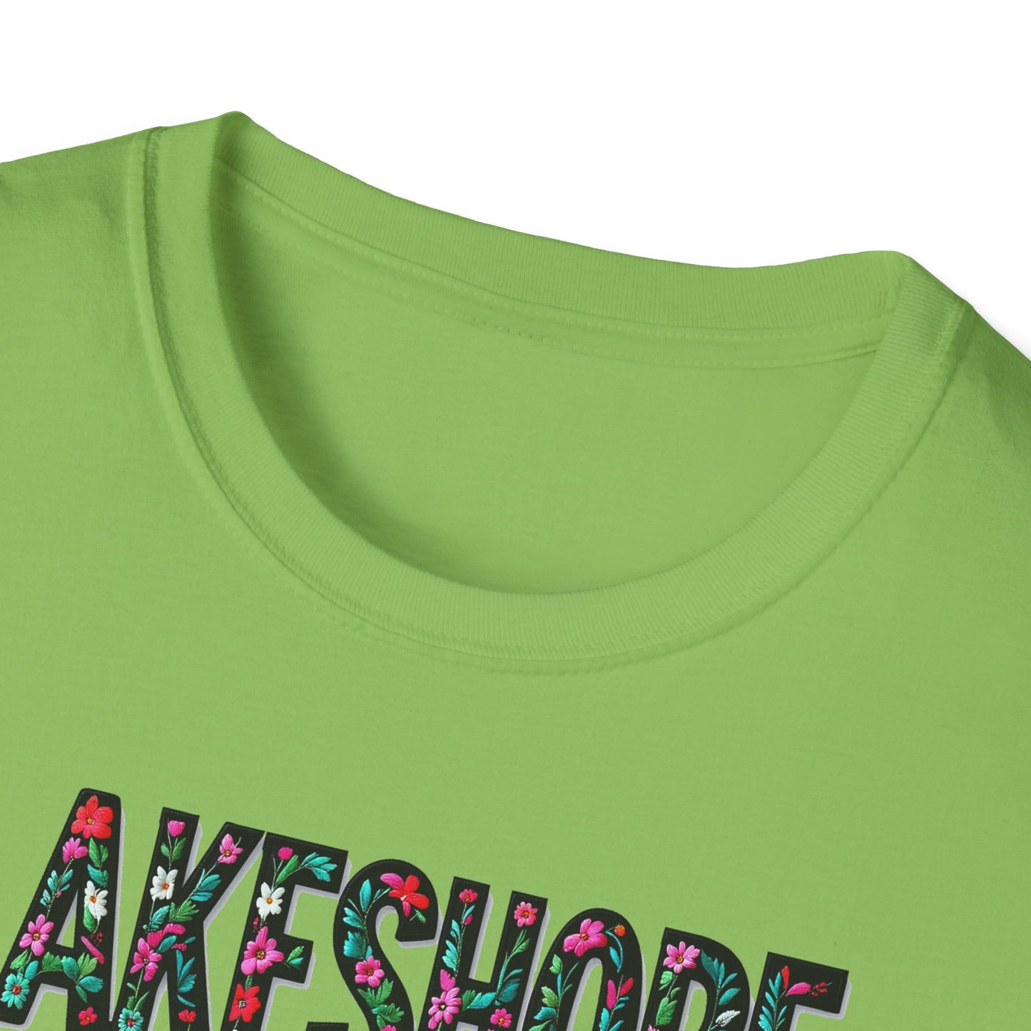 LAKESHORE Local Gal Flower-Heart T-Shirt, 3 Softstyle Graphic Tee, Unisex Casual Wear, Support Local Merch, Gift for Community Lovers, Finkz WINDSOR