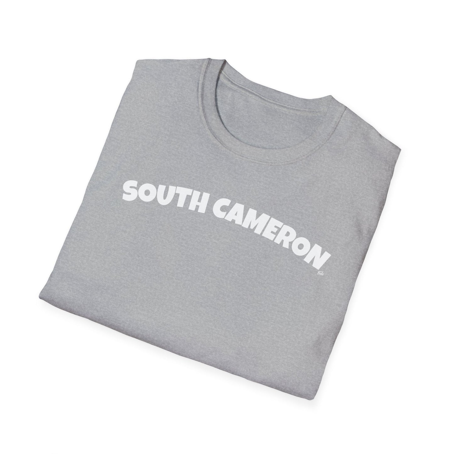 SOUTH CAMERON T-Shirt, Softstyle Graphic Tee, Unisex Casual Wear, Support Local Merch, Gift for Community Lovers, Finkz Windsor