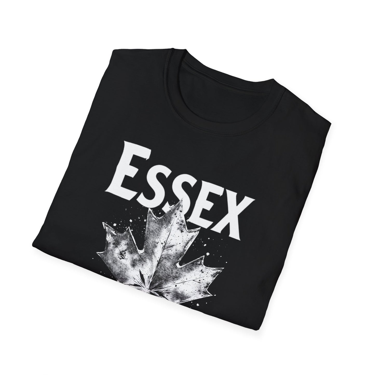 ESSEX, Rep'n My Hood, Hardcore Local Cool Leaf T-Shirt, Softstyle Graphic Tee, Unisex Casual Wear, Support Local Merch, Gift for Community Lovers, Finkz WINDSOR