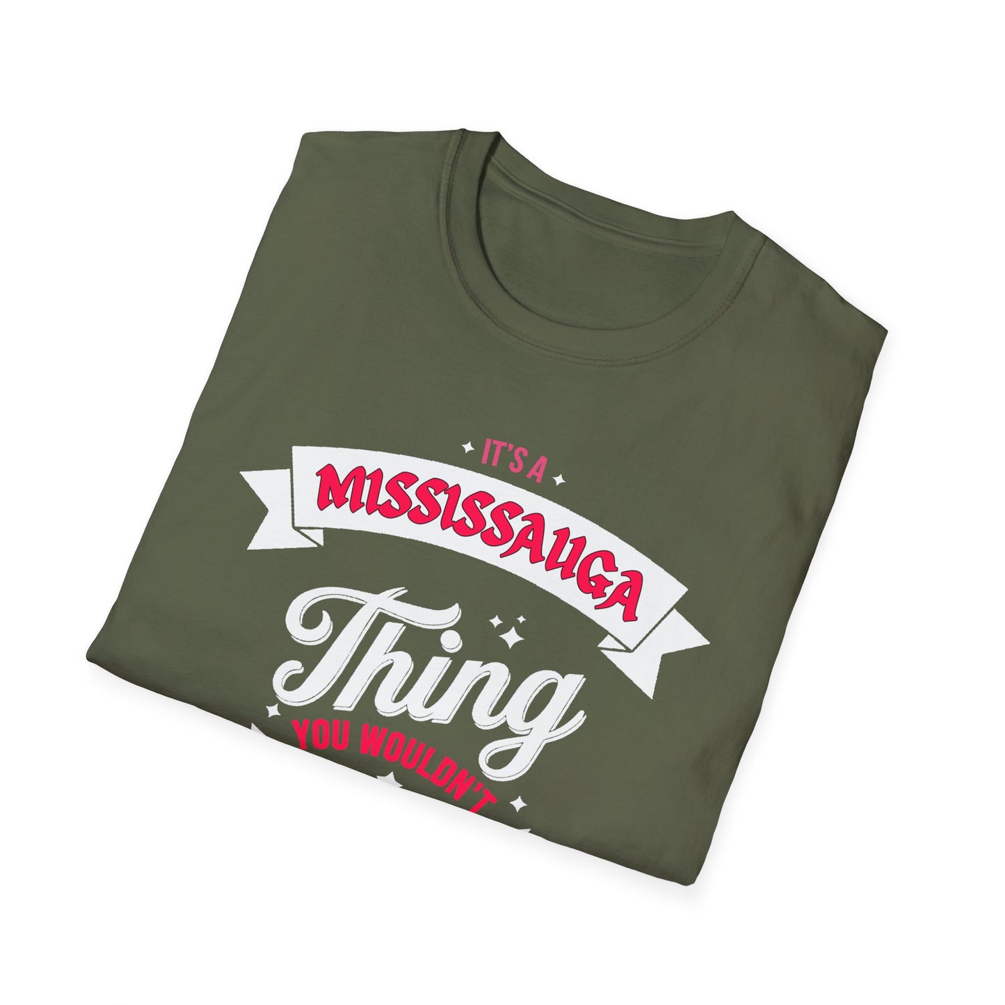 Mississauga THING T-Shirt, Softstyle Graphic Tee, Unisex Casual Wear, Support Local Merch, Gift for Community Lovers, c05-s003