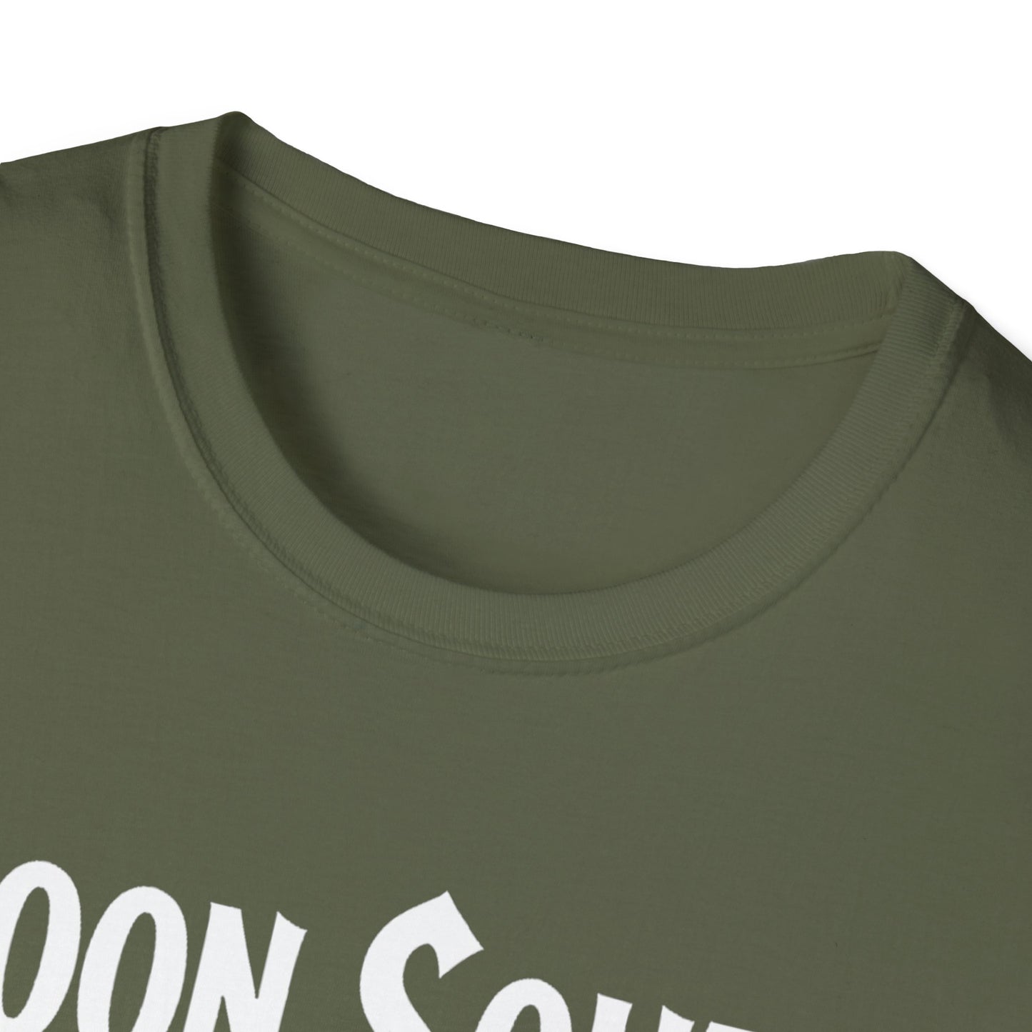 Doon South Hardcore Rep'n White Leaf T-Shirt, c03-n02-s007 Softstyle Graphic Tee, Unisex Casual Wear, Support'n Locals Merch, Gift for Community Lovers.