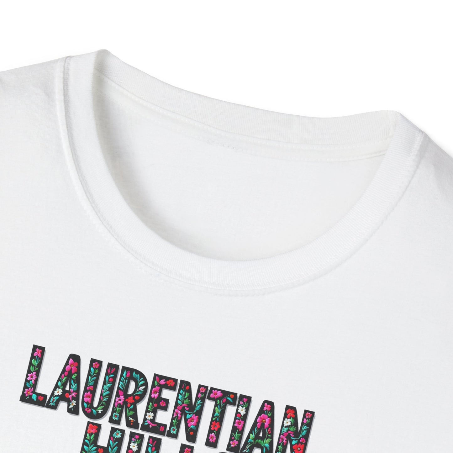 Laurentian Hills Local Gal Flower-Heart T-Shirt, c03-n06-s05  Softstyle Graphic Tee, Unisex Casual Wear, Support Local Merch, Gift for Community Lovers, Finkz WINDSOR