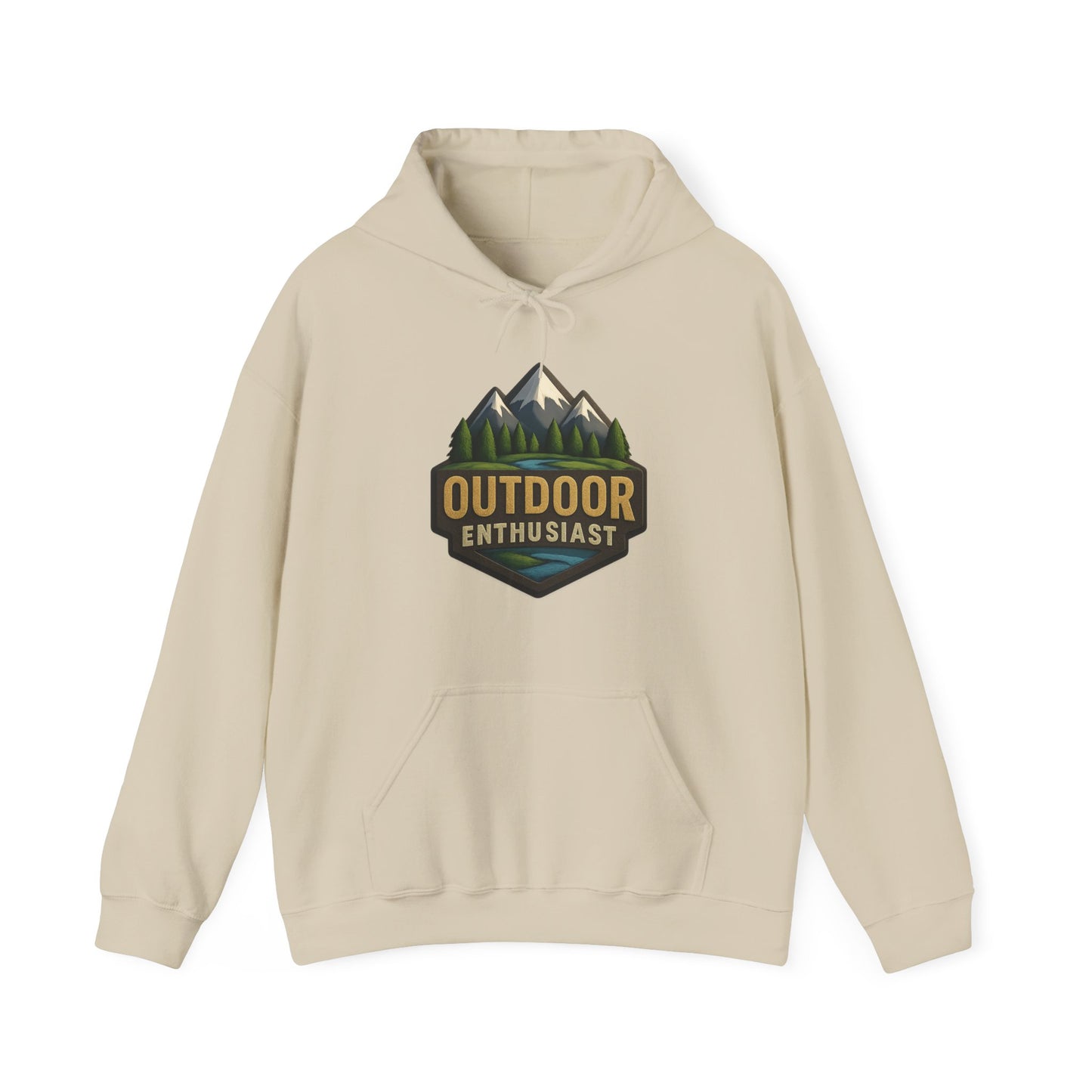 Outdoor Enthusiast Light Hoodie | OutdoorEnthusiast.Ca 100% Authentic | Cozy Camping Hoodie | Unisex Hooded Sweatshirt for Nature Lovers, Casual Wear, Gift for Him/Her, Outdoor Adventures..
