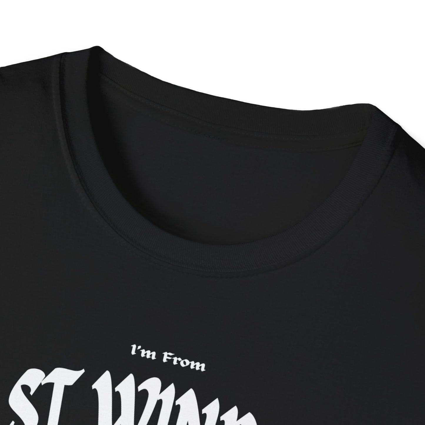 East Windsor Underestimate Gal T-Shirt, c01-n02-s001 Softstyle Graphic Tee, Unisex Casual Wear, Support'n Locals Merch, Gift for Community Lovers.