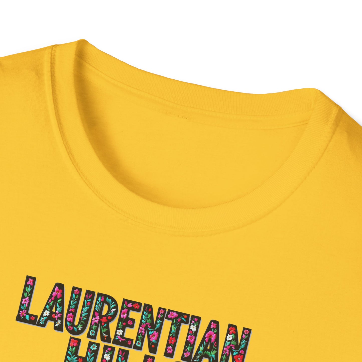 Laurentian Hills Local Gal Flower-Heart T-Shirt, c03-n06-s05  Softstyle Graphic Tee, Unisex Casual Wear, Support Local Merch, Gift for Community Lovers, Finkz WINDSOR