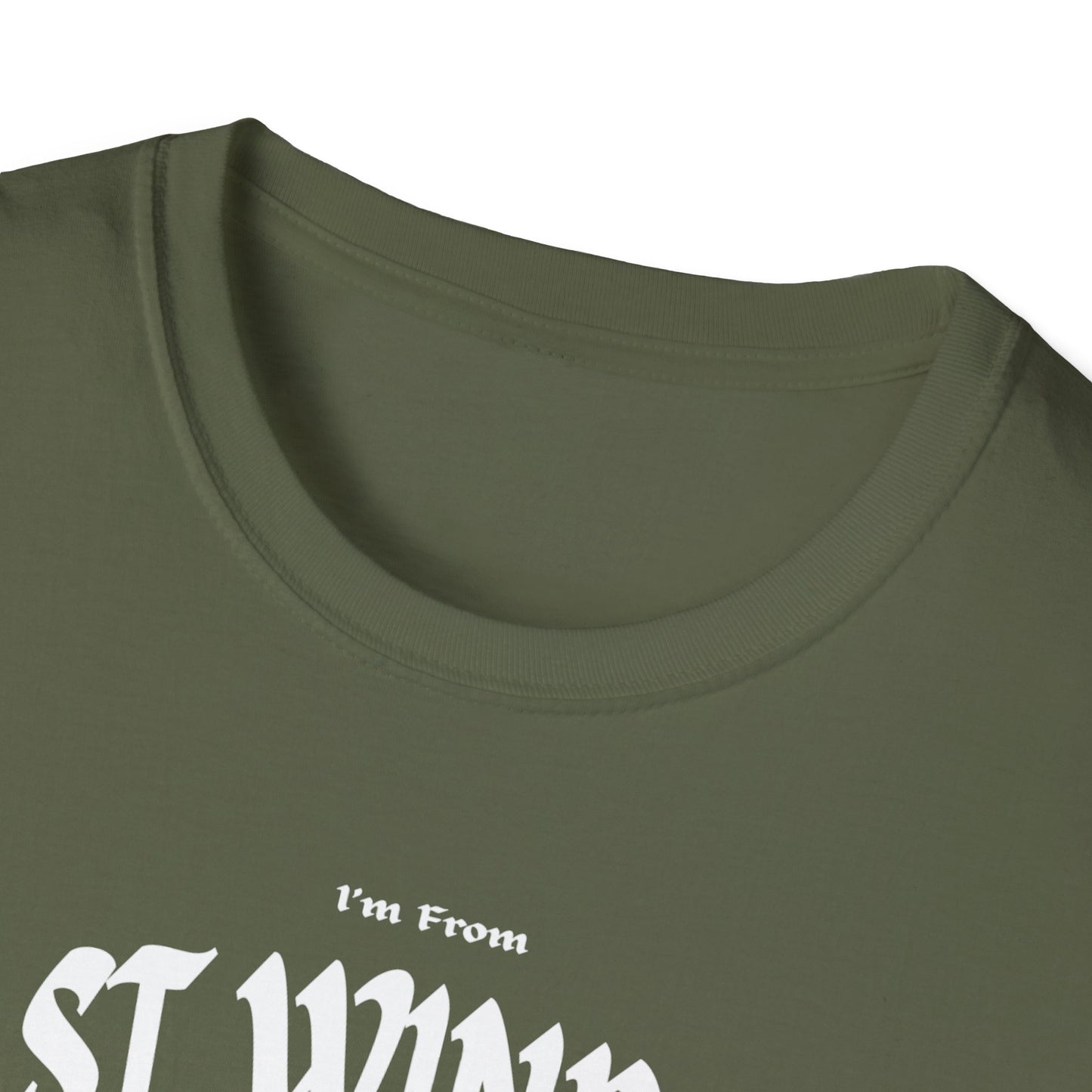 East Windsor Underestimate Gal T-Shirt, c01-n02-s001 Softstyle Graphic Tee, Unisex Casual Wear, Support'n Locals Merch, Gift for Community Lovers.