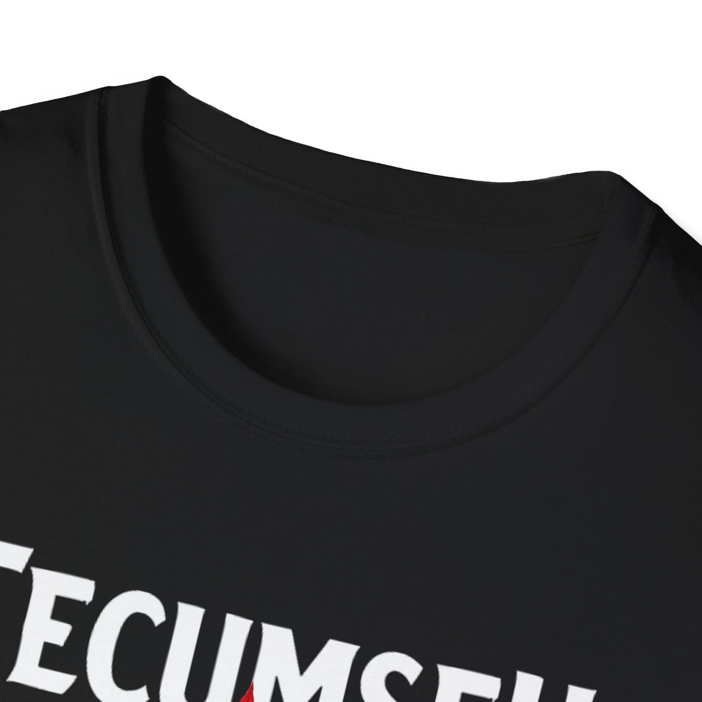 TECUMSEH Hardcore Local, We Support Our Own,  Red Leaf 3 T-Shirt, Softstyle Graphic Tee, Unisex Casual Wear, Support Local Merch, Gift for Community Lovers, FINKZ WINDSOR
