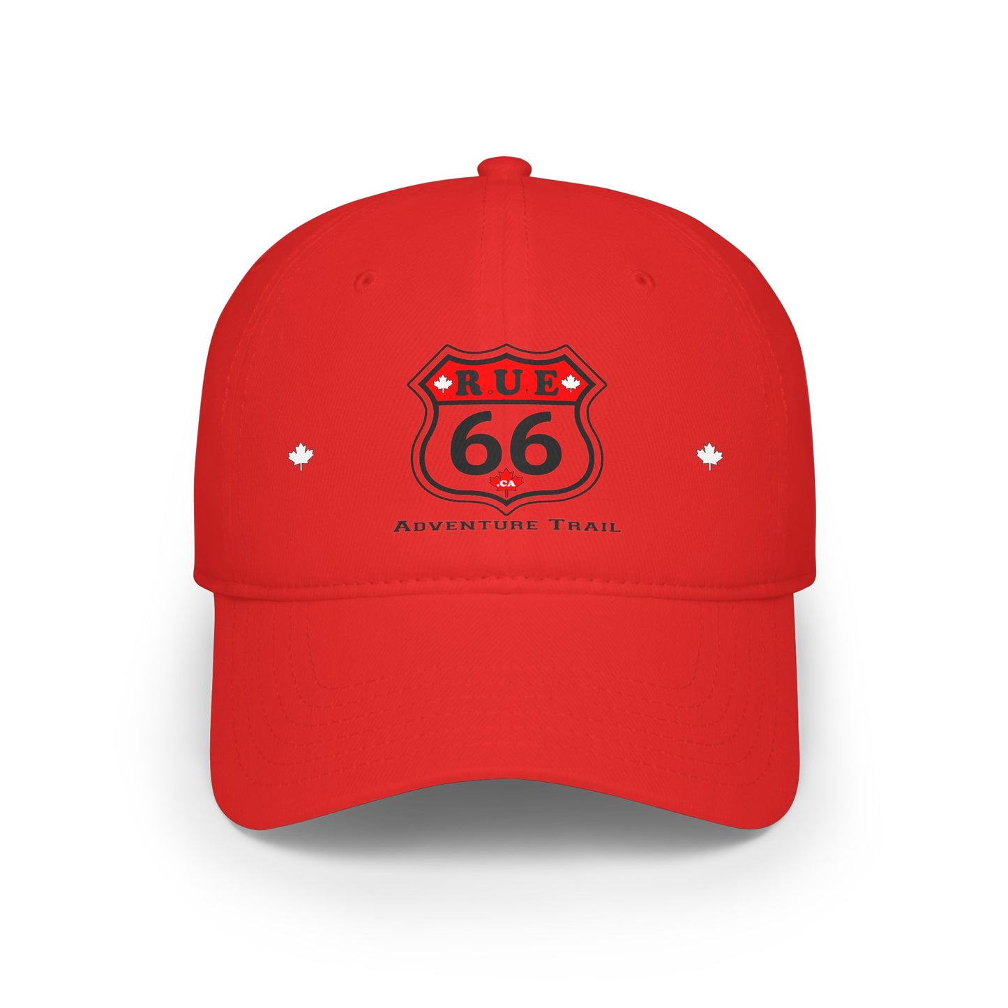 Rue 66 Low Profile Baseball Cap, White Adjustable Hat, Outdoor Gear, Casual Style, Gift for Nature Lovers - rue66.ca