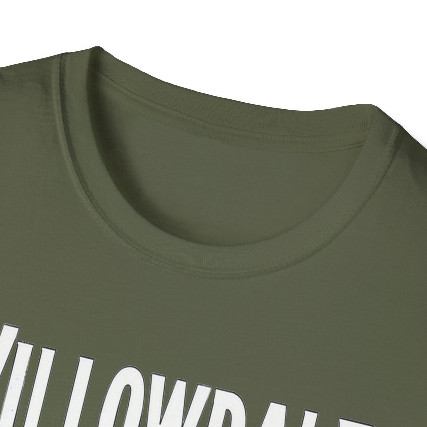 Willowdale Hardcore We Support Our Own Red Leaf T-Shirt, c06-n05-s006 Softstyle Graphic Tee, Unisex Casual Wear, Support'n Locals Merch, Gift for Community Lovers.