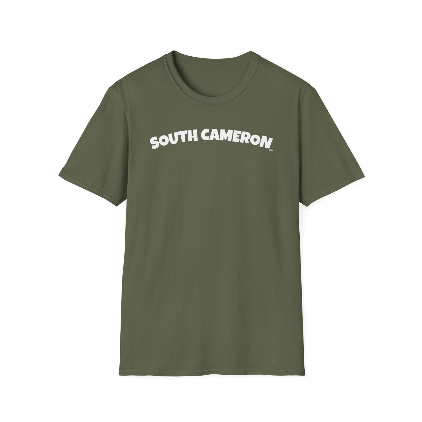 SOUTH CAMERON T-Shirt, Softstyle Graphic Tee, Unisex Casual Wear, Support Local Merch, Gift for Community Lovers, Finkz Windsor