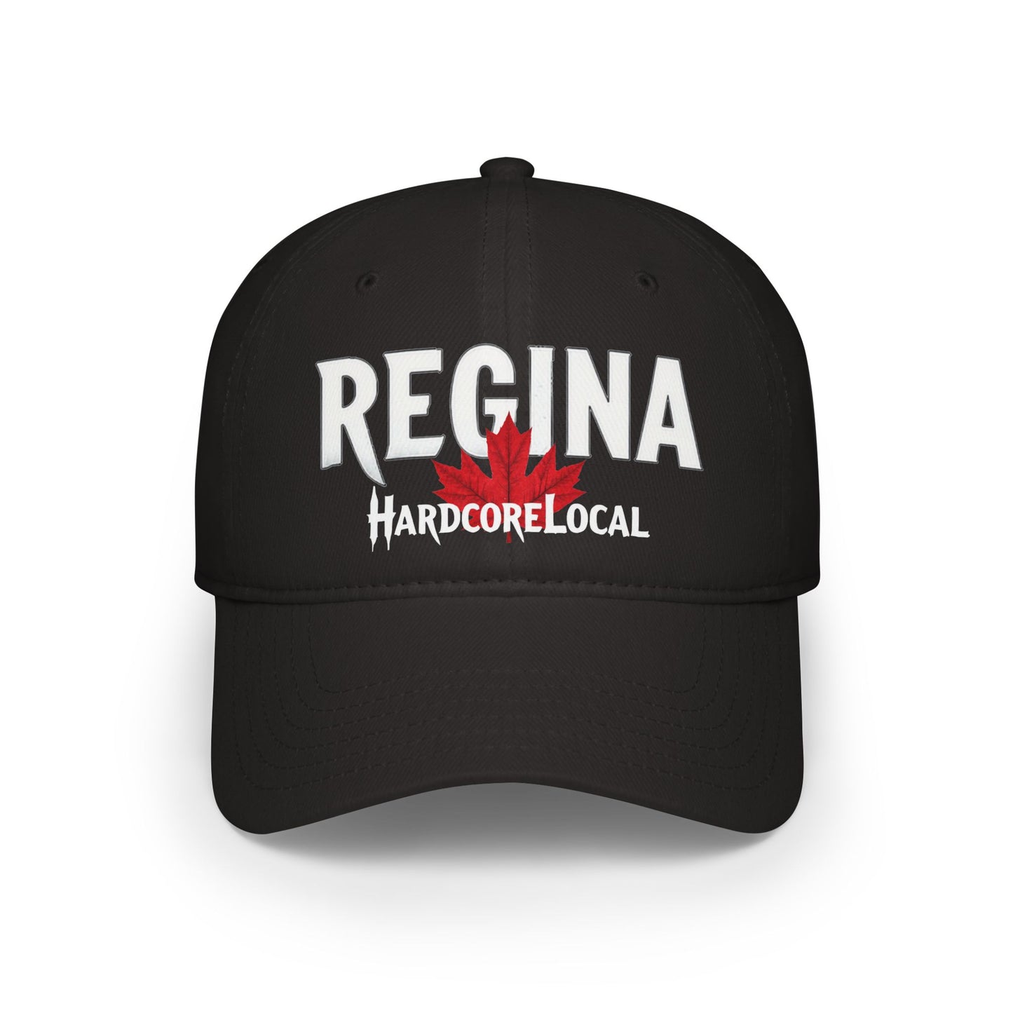 Regina HARDCORE LOCAL Red LEAF Low Profile Baseball Cap - Hat for Community Lovers
