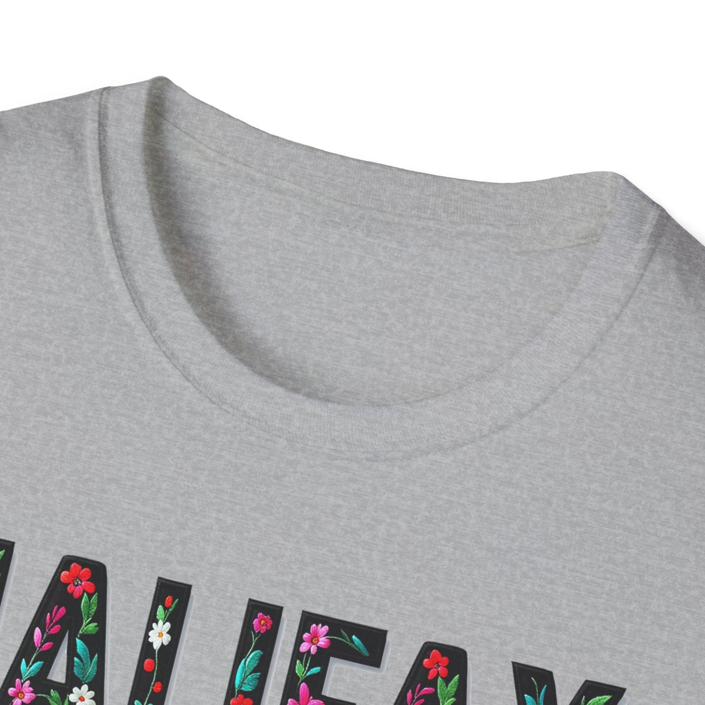 Halifax Local Gal Flower-Heart T-Shirt, c08-n00-s005 Softstyle Graphic Tee, Unisex Casual Wear, Support Local Merch, Gift for Community Lovers, Finkz WINDSOR