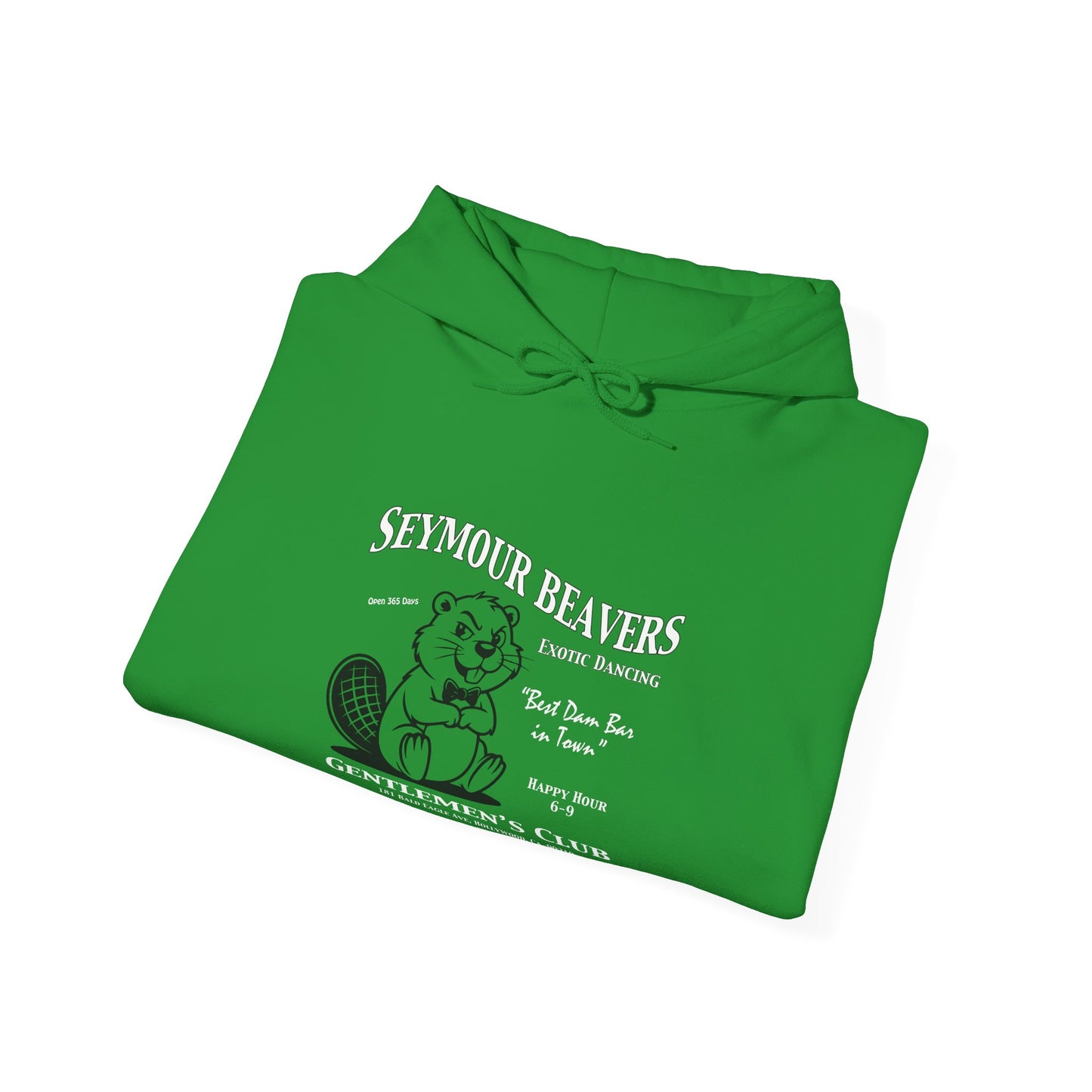 Seymour Beaver c00-n00-hs009, Hooded Sweatshirt -  Unisex Heavy Blend™ Pullover, Casual Hoodie for Every Day, Gift for Friends, Support'n Locals -Local Pride Apparel Support Your Community