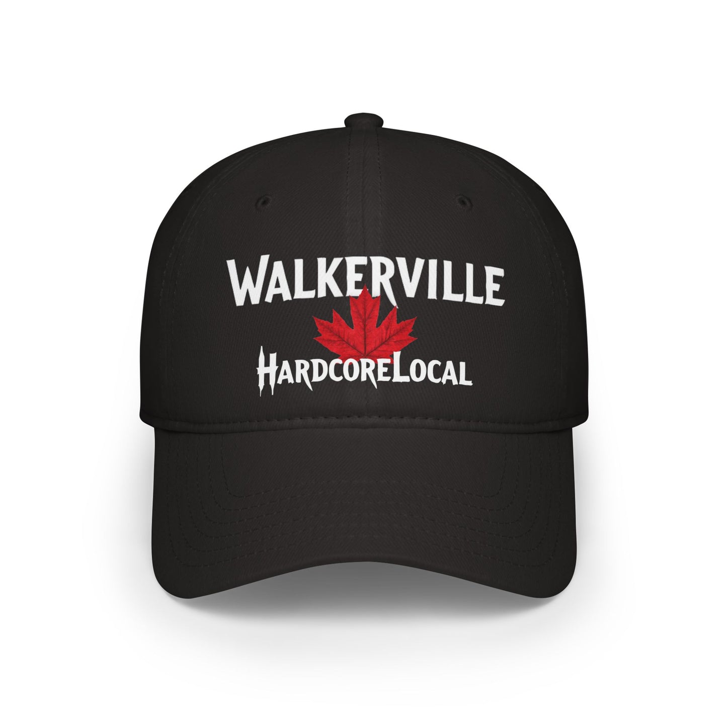 WALKERVILLE HARDCORE  BIG LEAF Low Profile Baseball Cap - Red Hat for Community Lovers FINKZ WINDSOR