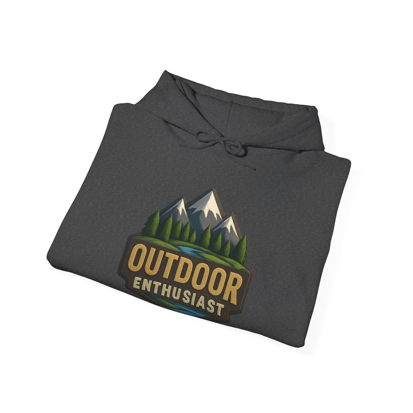 Outdoor Enthusiast Dark Hoodie | OutdoorEnthusiast.Ca 100% Authentic | Cozy Camping Hoodie | Unisex Hooded Sweatshirt for Nature Lovers, Casual Wear, Gift for Him/Her, Outdoor Adventures......