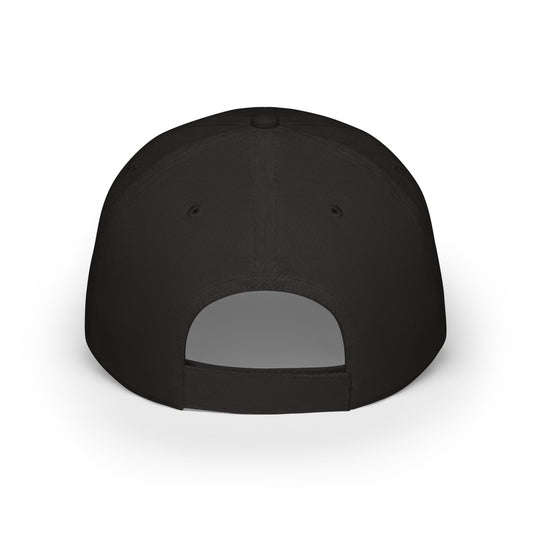Beaver Republic Black Low Profile Baseball Cap, Adjustable Hat, Outdoor Gear, Casual Style, Gift for Nature Lovers