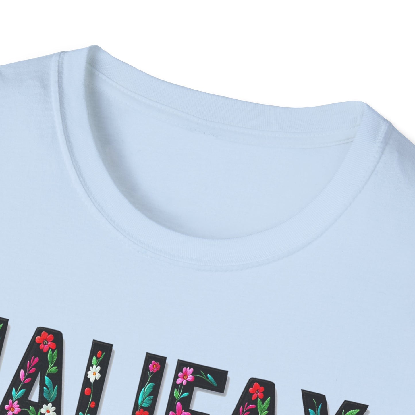 Halifax Local Gal Flower-Heart T-Shirt, c08-n00-s005 Softstyle Graphic Tee, Unisex Casual Wear, Support Local Merch, Gift for Community Lovers, Finkz WINDSOR