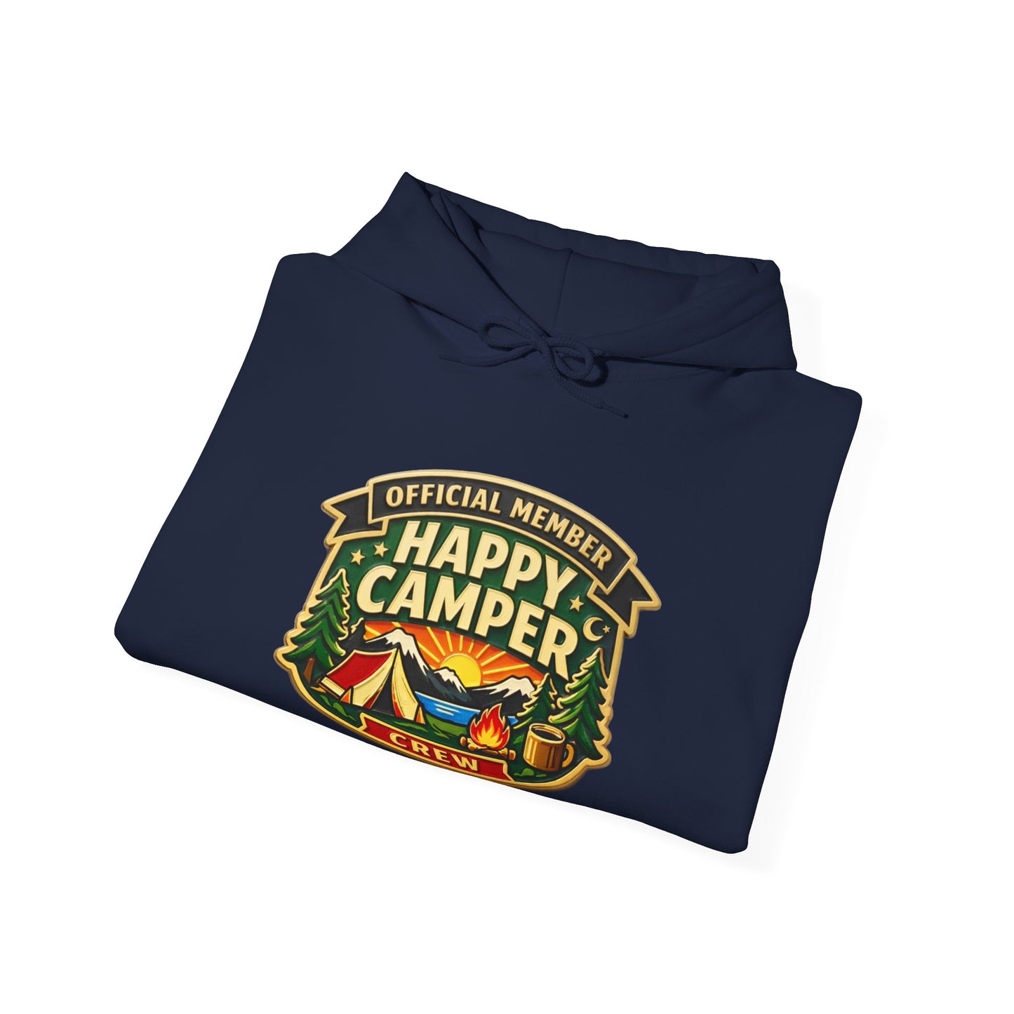 Happy Camper Crew Hoodie – *Official Member Happy Camping Crew Dark - HappyCamperCrew.com