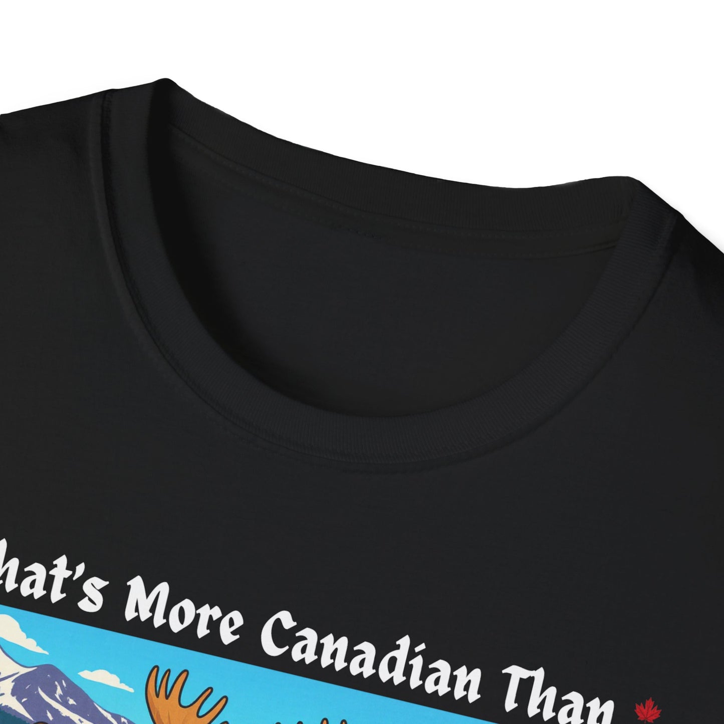 Cartoon Whats More Canadian than a Beaver, Moose and Canada Goose T-Shirt, Softstyle Graphic Tee, Unisex Casual Wear, Support Local Merch, Gift for Community Lovers, Finkz