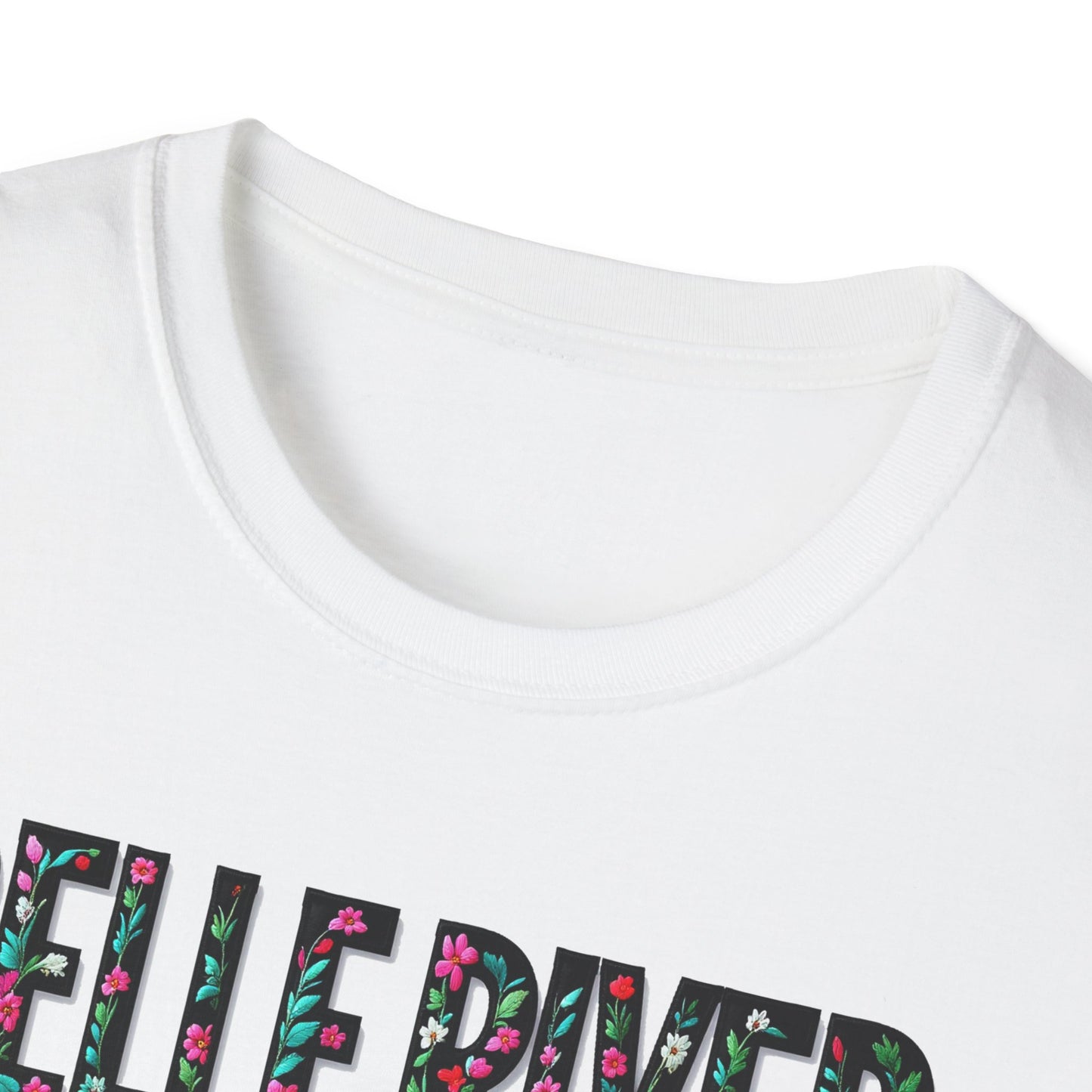 BELLE RIVER Local Gal Flower-Heart T-Shirt, 3 Softstyle Graphic Tee, Unisex Casual Wear, Support Local Merch, Gift for Community Lovers, Finkz WINDSOR