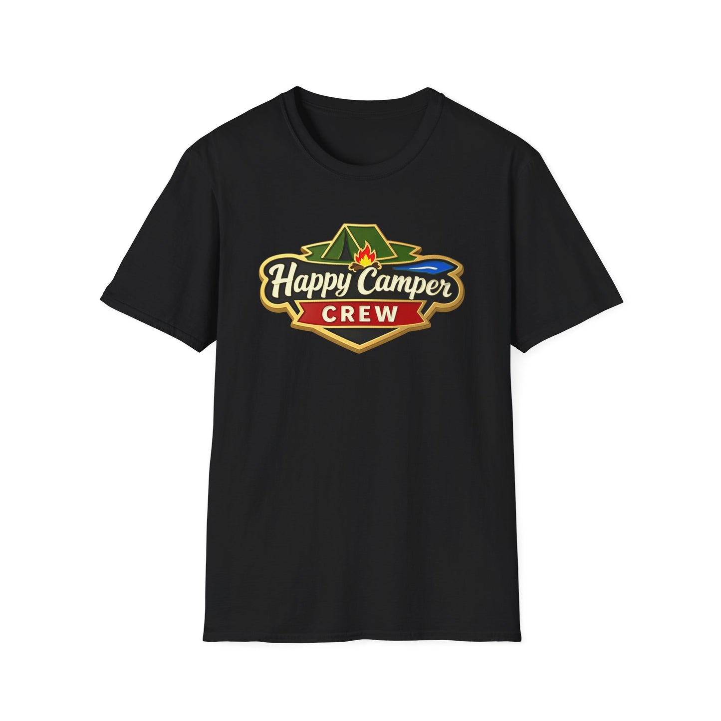 Happy Camper Crew - T-Shirt dark, Softstyle, Unisex HappyCamperCrew.com